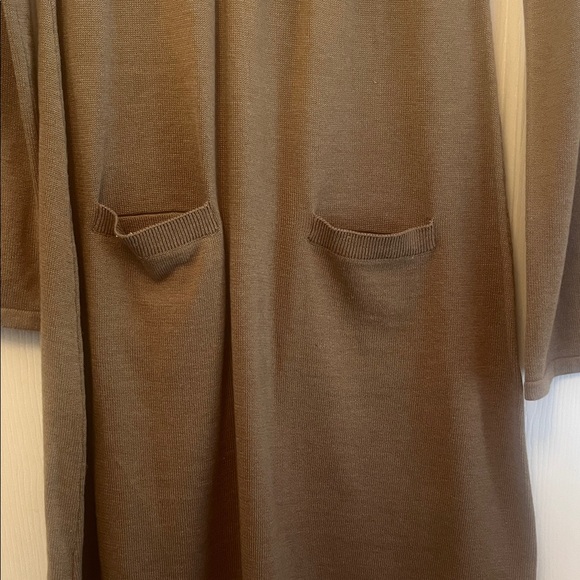 Calvin Klein Tan Ribbed Knit Top - Picture 4 of 8